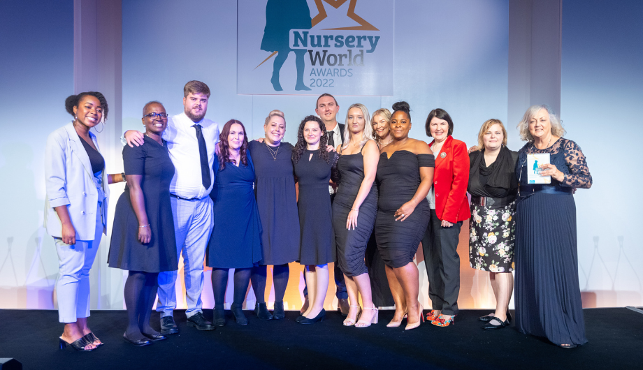 Photo of LEYF staff at Nursery World Awards